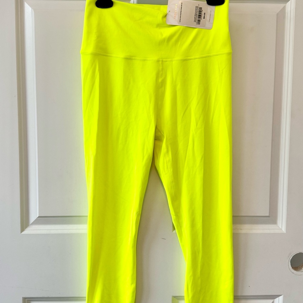 NWT | Fabletics | PureLuxe Ultra High-Waisted 7/8 Legging | Neon Yellow | L / 10